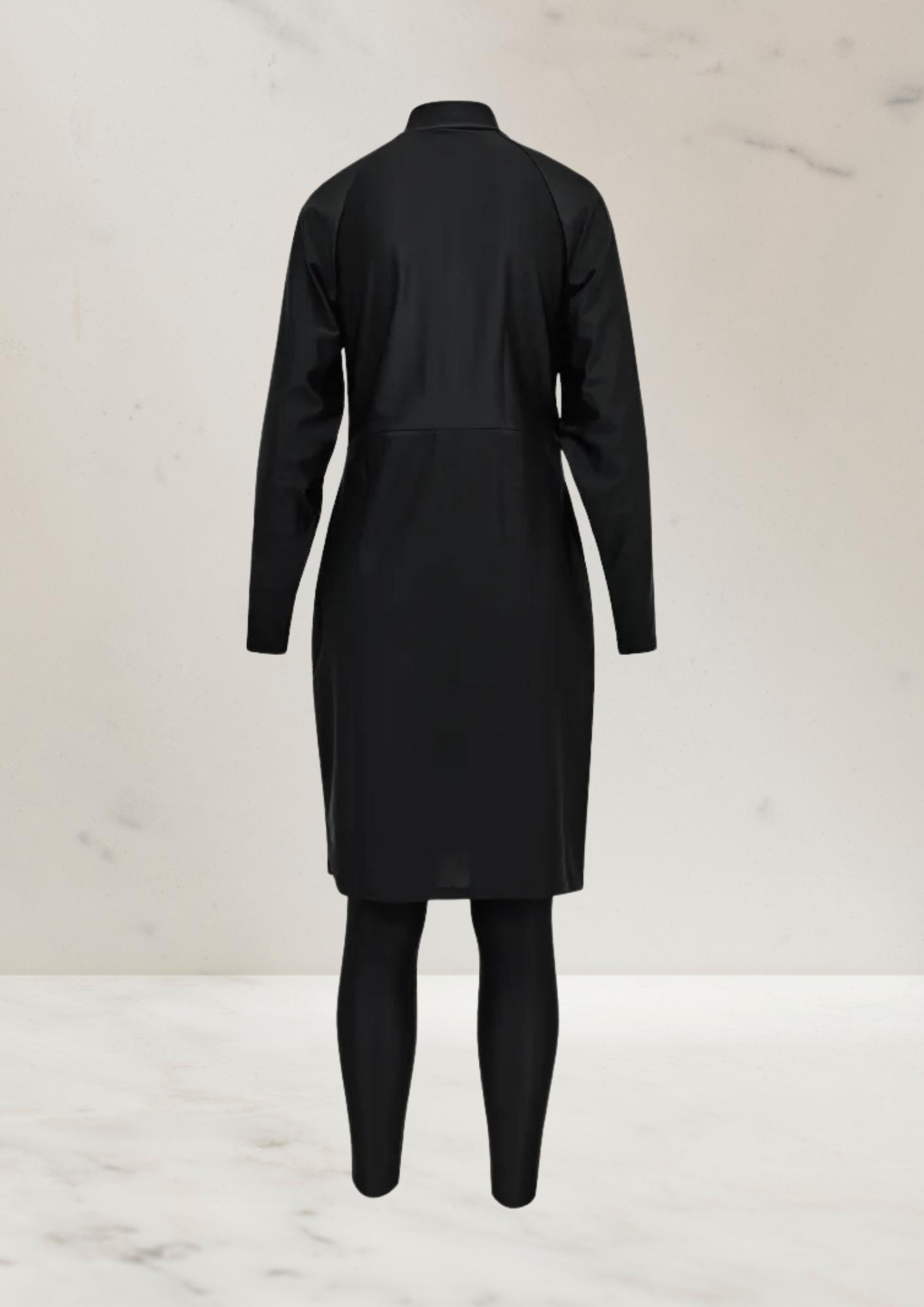 Comfy Burkini met Rits - Zwart - Burkinis