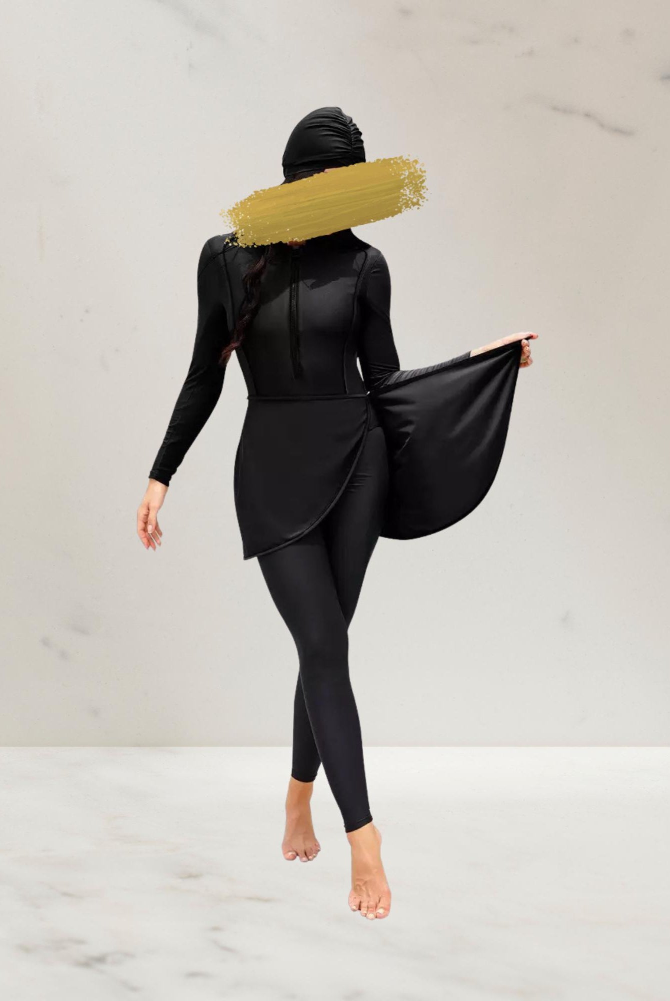 Mia Burkini met Rits - 3 delig model - Burkinis