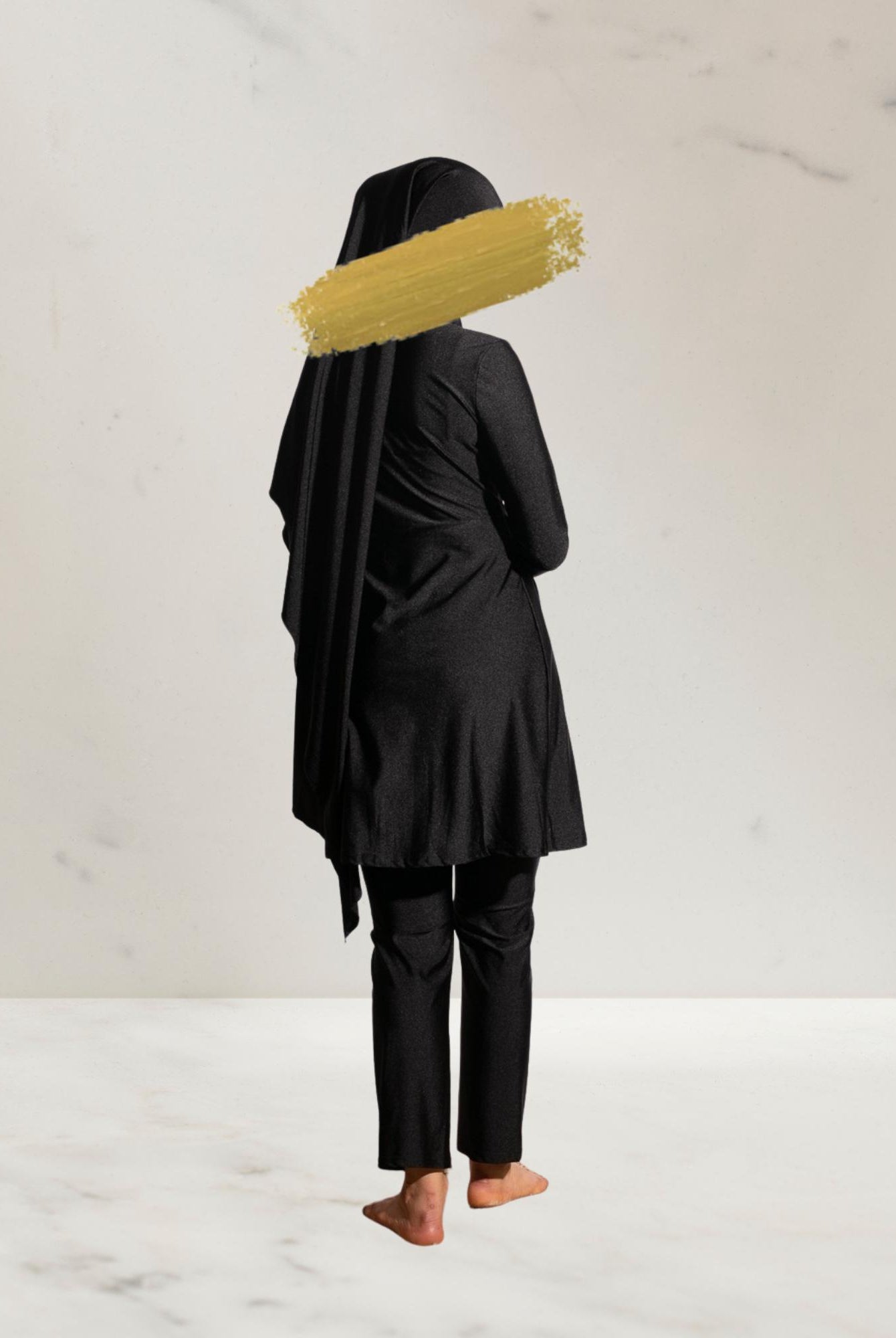 Sabia Burkini met Rits - Zwart - Burkinis