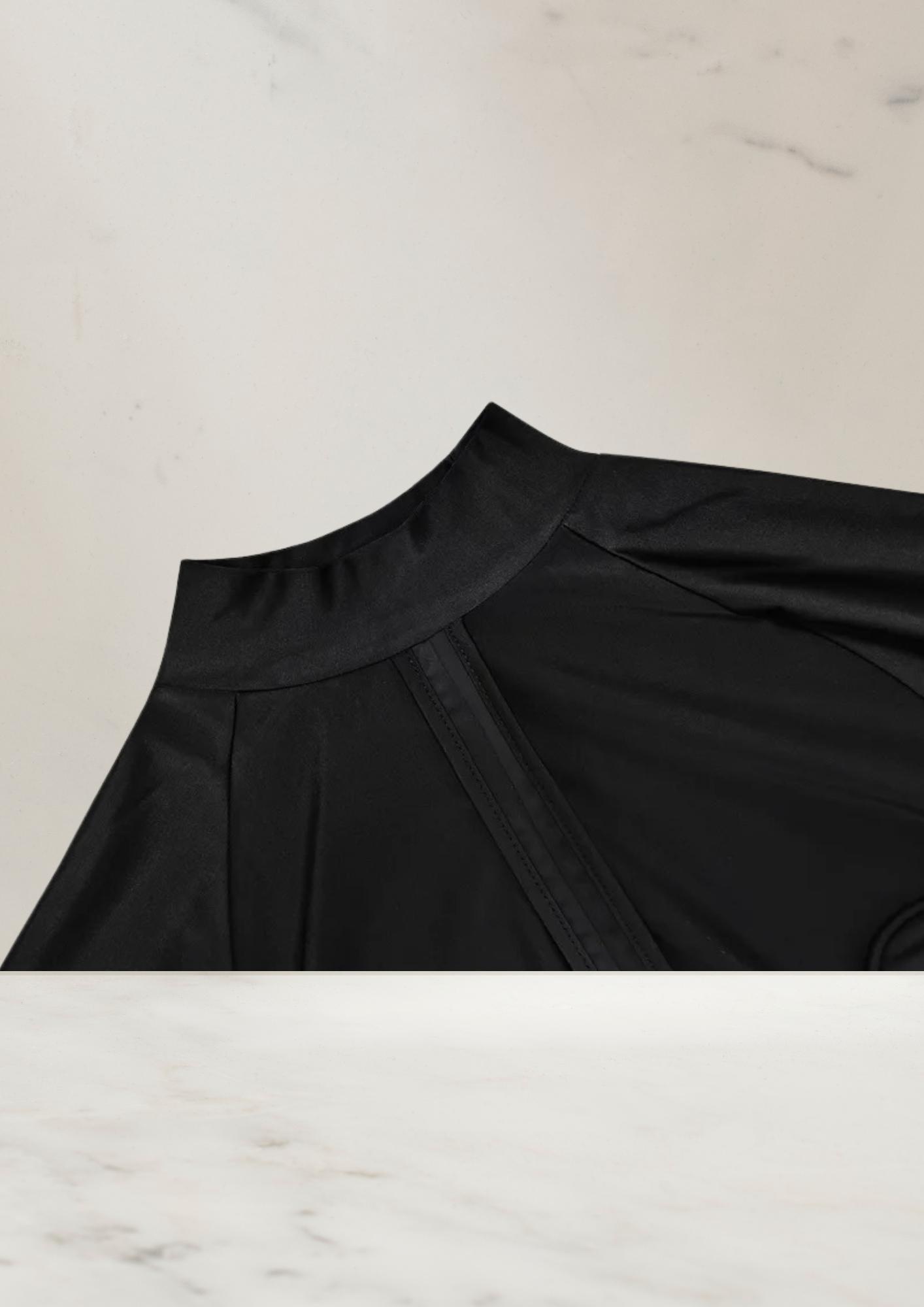 Comfy Burkini met Rits - Zwart - Burkinis