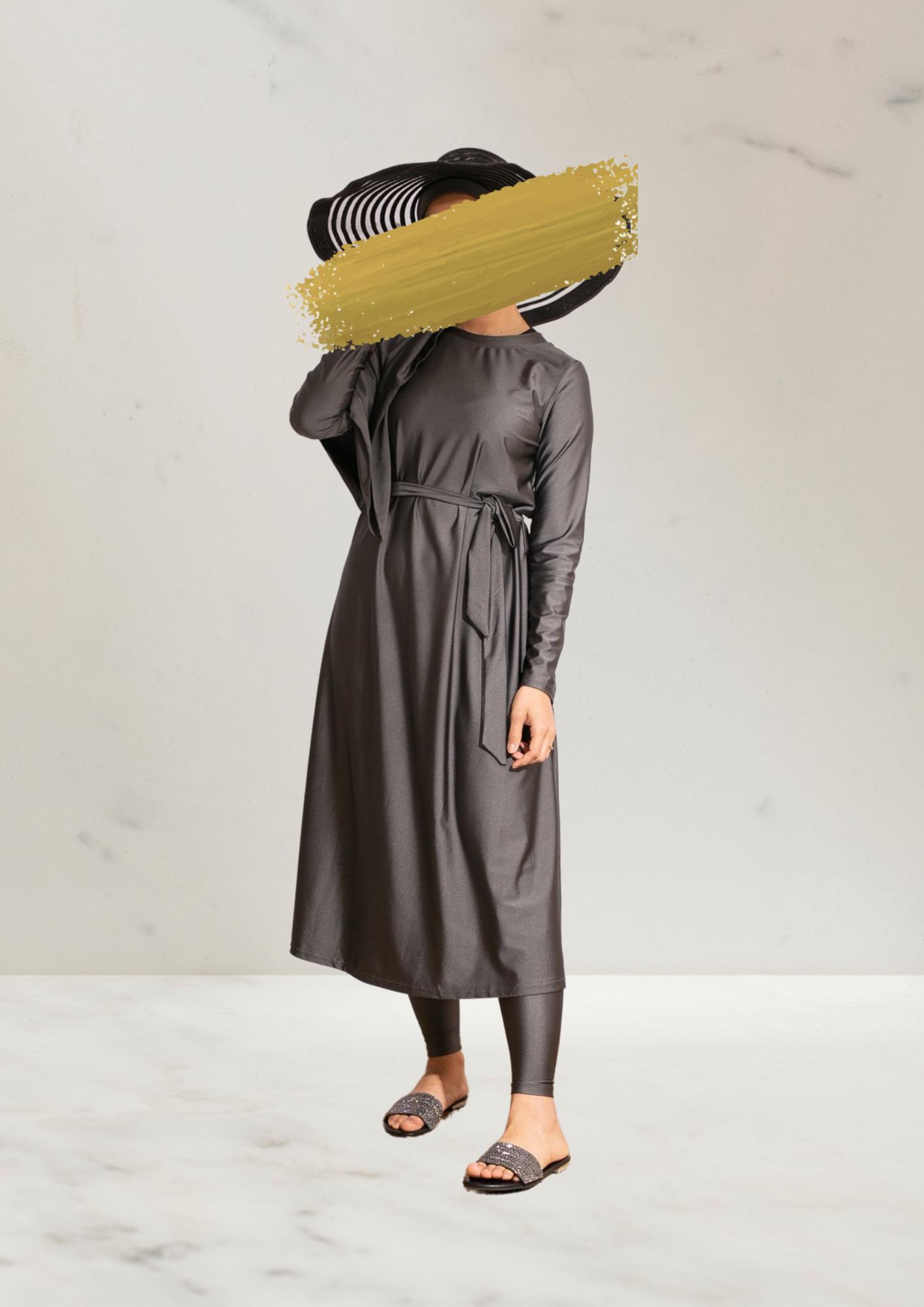 Nora Burkini Lang - Taupe Grijs - Burkinis