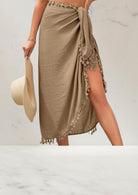 Pareo Bruin - Lange Strand Omslagdoek - Burkinis