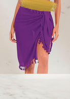 Pareo Paars - Korte Strand Wikkelrok - Burkinis