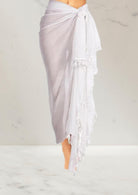 Pareo Wit - Lange Strand Omslagdoek - Burkinis