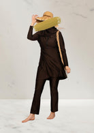 Sabia Burkini met Rits - Choco Bruin - Burkinis